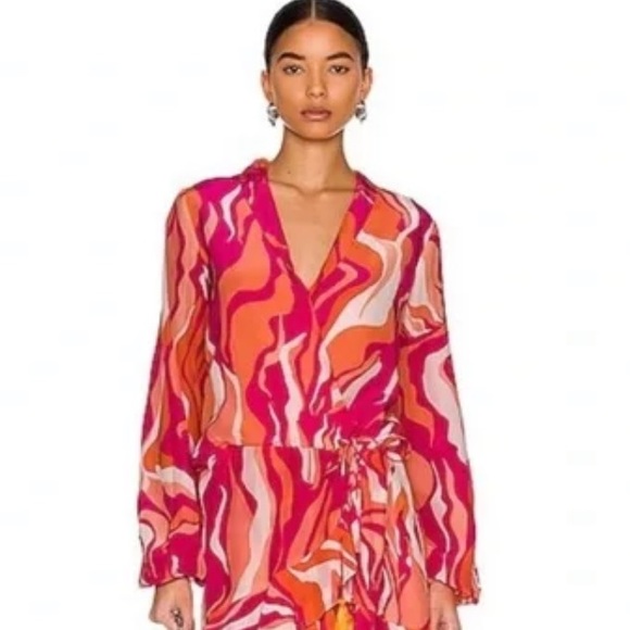 NWT Rococo Sand Multi-colored flounced mini w/metallic lurex thread Multisizes - Picture 3 of 8